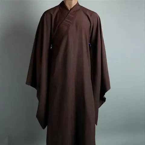 Monk Costume Buddhist Chinese Traditional Clothings Meditation Zen Shaolin Hanfu Clothing Taoism Tibetan Clothes Monk Robe - Image 6