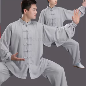 Chinese Style Clothing Tai Chi Suit Women's Men's Kung Fu Wushu Martial Arts Costumes Elastic Waist Cotton Uniforms Big Size 3Xl